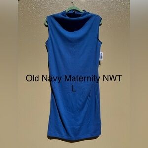 Old Navy Vibrant Blue Maternity Dress
